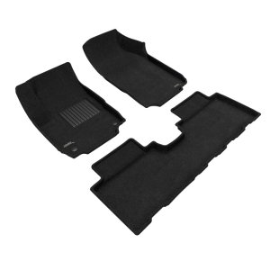 Chevrolet Equinox Floor Mats - Front and Rear - 3D MAXpider - Elegant Series - Black - `18-`22
